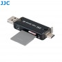 Storage with integrated memory card reader JJC MCH-STK6GR - Hard box - USB 3.0 - Type-C - Micro-USB 2.0 - JJC MCH-STK6GR