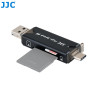 Storage with integrated memory card reader JJC MCH-STK6GR - Hard box - USB 3.0 - Type-C - Micro-USB 2.0 - JJC MCH-STK6GR