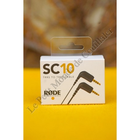 Cable Røde SC10 - Minijack 3.5mm TRRS Audio Microphone for smartphone and DSL - Røde SC10