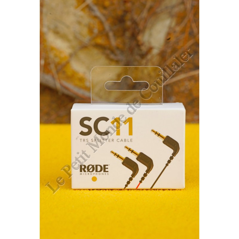 Câble répartiteur TRS Røde SC11 - Deux sorties audio mono vers une seule entrée stéréo - Røde SC11 Câble répartiteur TRS Røde SC11 - Deux sorties audio mono vers une seule entrée stéréo - Røde SC11