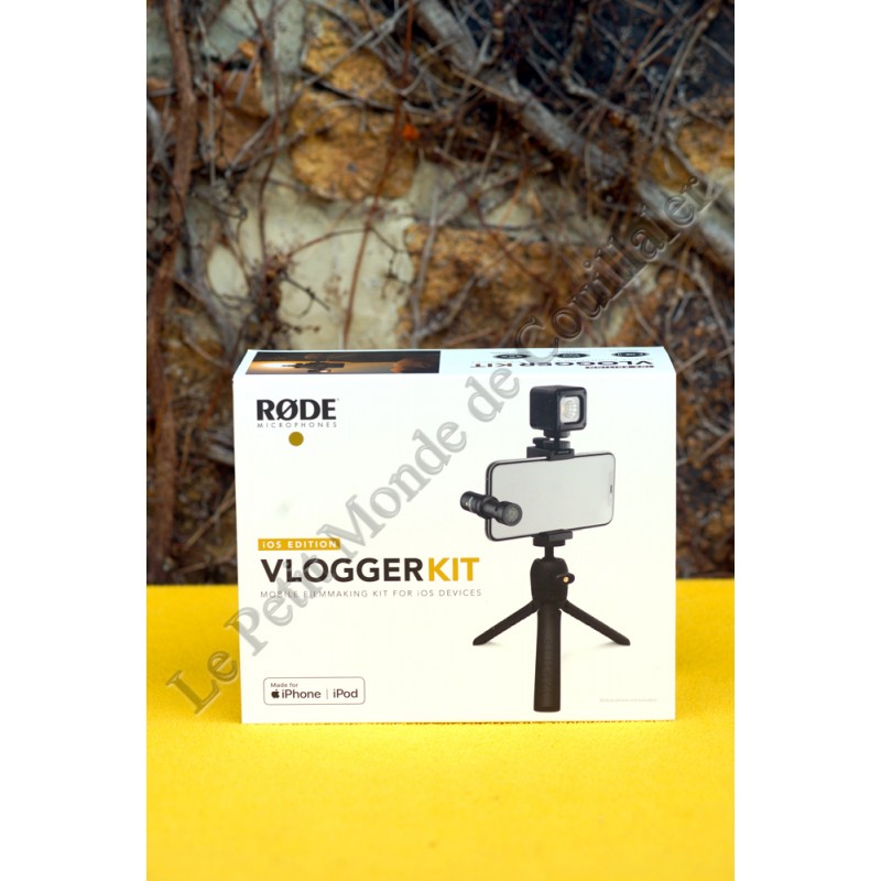 Rode Vlogger Kit iOS Edition - Lightning Microphone, LED lamp, stand and tripod - Røde Vlogger Kit iOS Edition Rode Vlogger Kit iOS Edition - Lightning Microphone, LED lamp, stand and tripod - Røde Vlogger Kit iOS Edition