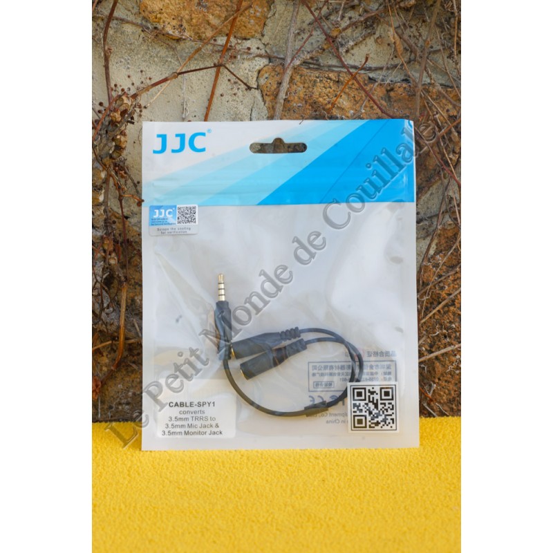 Monitoring smartphone adaptor JJC CABLE-SPY1 - Audio Minijack 3.5mm TRRS - JJC CABLE-SPY1 Monitoring smartphone adaptor JJC CABLE-SPY1 - Audio Minijack 3.5mm TRRS - JJC CABLE-SPY1