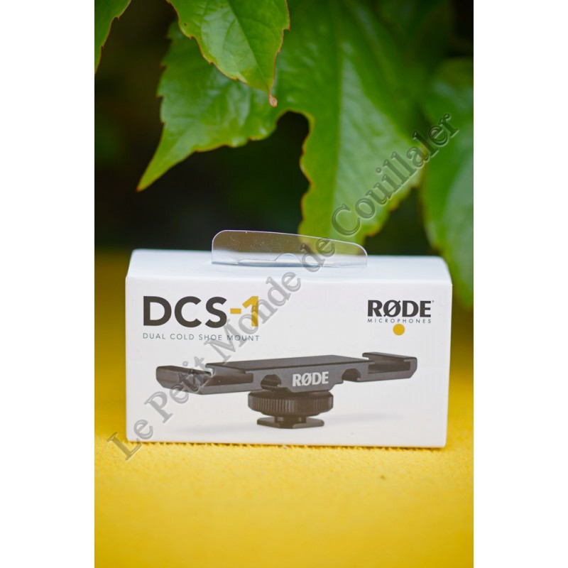 Røde DCS-1 dual Bracket - Double Accessory Shoe Mount for Microphone, Wireless Kit, LED Lamp - Rode DCS-1 Røde DCS-1 dual Bracket - Double Accessory Shoe Mount for Microphone, Wireless Kit, LED Lamp - Rode DCS-1