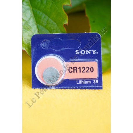 Coin Cell Battery Sony CR1220 3V - 5 batteries Lithium Pack 12mm CR1220A - Sony CR1220
