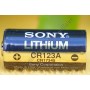 Pile Lithium Sony CR123A - 1400mAh 3V - Batterie pour accessoires photo - Sony CR123A