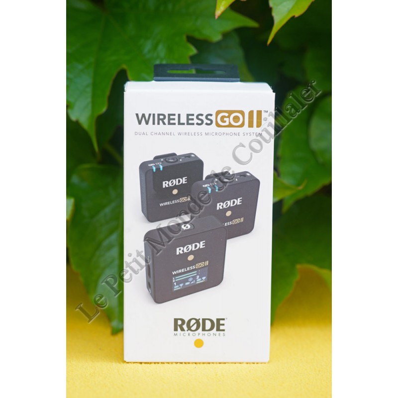 Røde Wireless Go II Microphone Kit - 2 Compact USB-C Microphones on one Receiver - Rode Wireless Go II Røde Wireless Go II Microphone Kit - 2 Compact USB-C Microphones on one Receiver - Rode Wireless Go II
