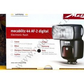 Flash Cobra Metz 44 AF-2 - Video LED - Sony MIS Multi-Interface Shoe - Diffuser wide-angle - Metz 44 AF-2